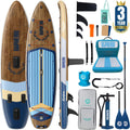 Niphean (Extra Large) Inflatable Paddle Board, SUP for 2+1 People/Family 500lbs Capacity Stand Up Paddle Board with SUP Accessories, StabilTrac Fin Non-Slip Paddleboard for Adults