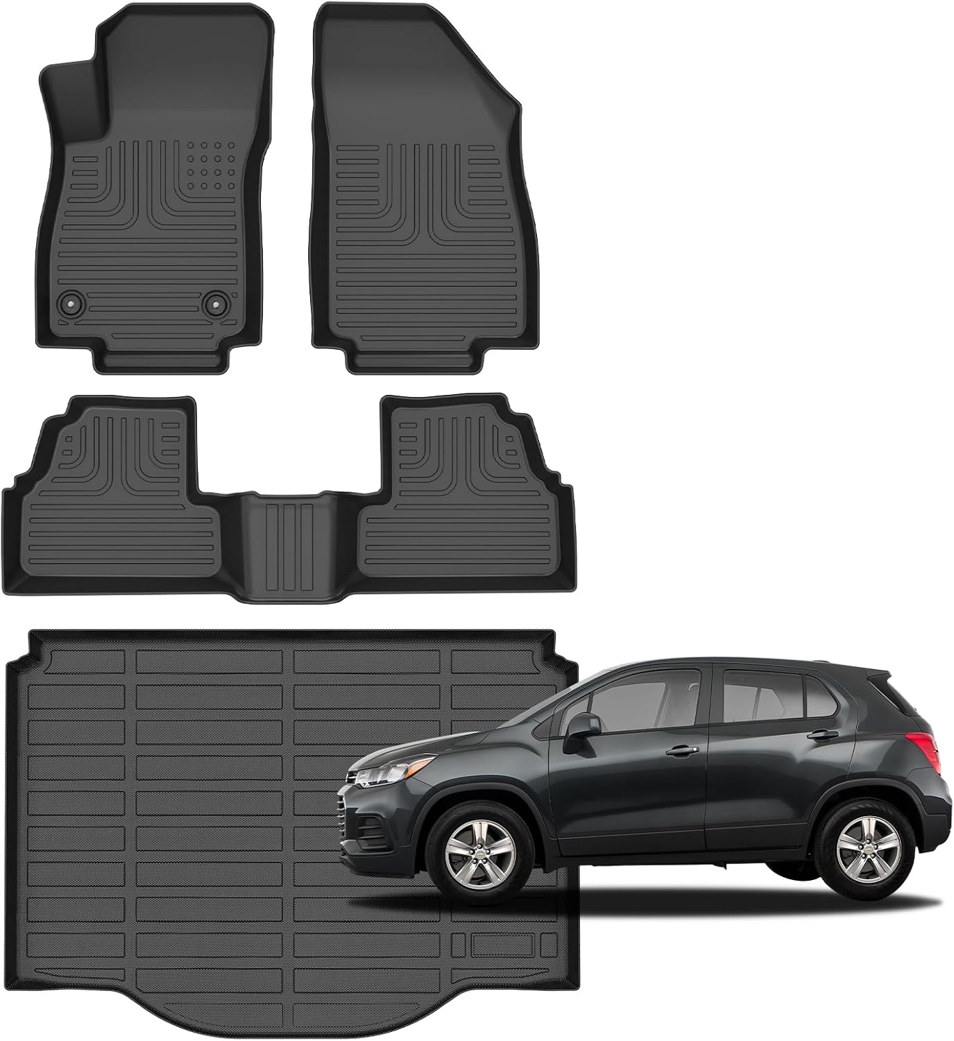 for Chevy Trax 2014-2023 / Buick Encore 2013-2023(Not GX) Floor Mats,Car Mats for Chevrolet Trax/Buick Encore All Weather Floor Mats Cargo Liner Accessories