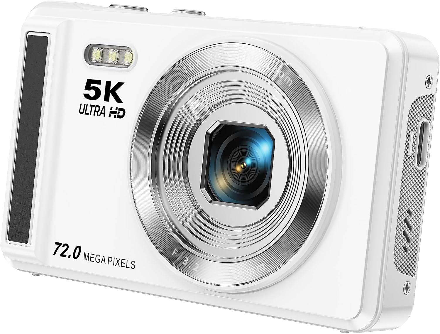 5K Digital Camera - 72MP UHD Digital Cameras for Photography - Autofocus Point and Shoot Small Camera with Flash for Kids - 2.8 Inch Screen Compact Portable Vlogging Camara with 16X Zoom, 32GB SD Card