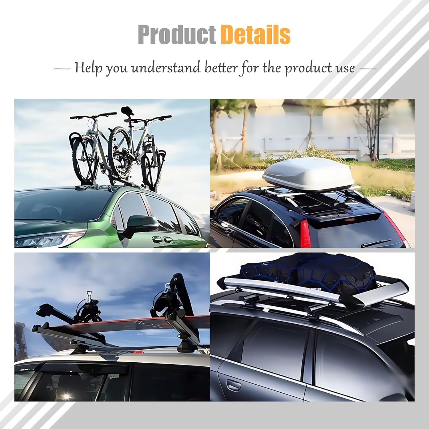 Roof Rack Cross Bars for Hyundai Tucson SE/SEL/N Line/Limited 2022-2025, Lockable & Adjustable Crossbars for Ski Kayak Bike Basket, Aluminum Cross Rail Roof Rack,Silver