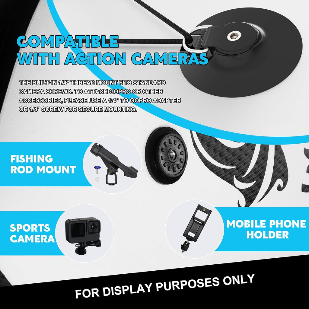 InnoExpo Inflatable Stand Up Paddle Boards with Premium Accessories, Wide Stable SUP Paddle Board Design, Non-Slip Comfort Deck for Youth & Adults