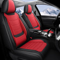 JWLK Seat Covers for Buick Envision 2016-2026, Family Seat Covers for Cars, Non-Slip, Airbag Compatible Vehicle Cushion, Waterproof & Easy-Clean(Standard 5 Seats, Black Red)