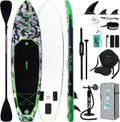 FunWater Inflatable Stand Up Paddle Board with Premium SUP Paddleboard Accessories, Anti-Slip EVA Deck, 11'6''/11'/10'6'' Paddle Boards for Adults & Youth of All Skill Levels