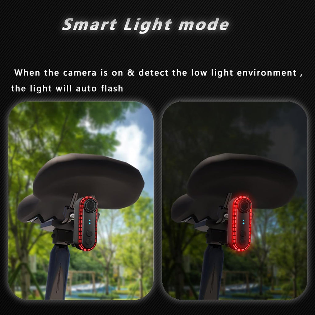 Yoidesu Rear View Camera, DV Camera Taillight, 1080P 150° | Rechargeable | 3500mAh Battery Up to 6 Hour Runtime | IPX6 Water | Safety Rear Light