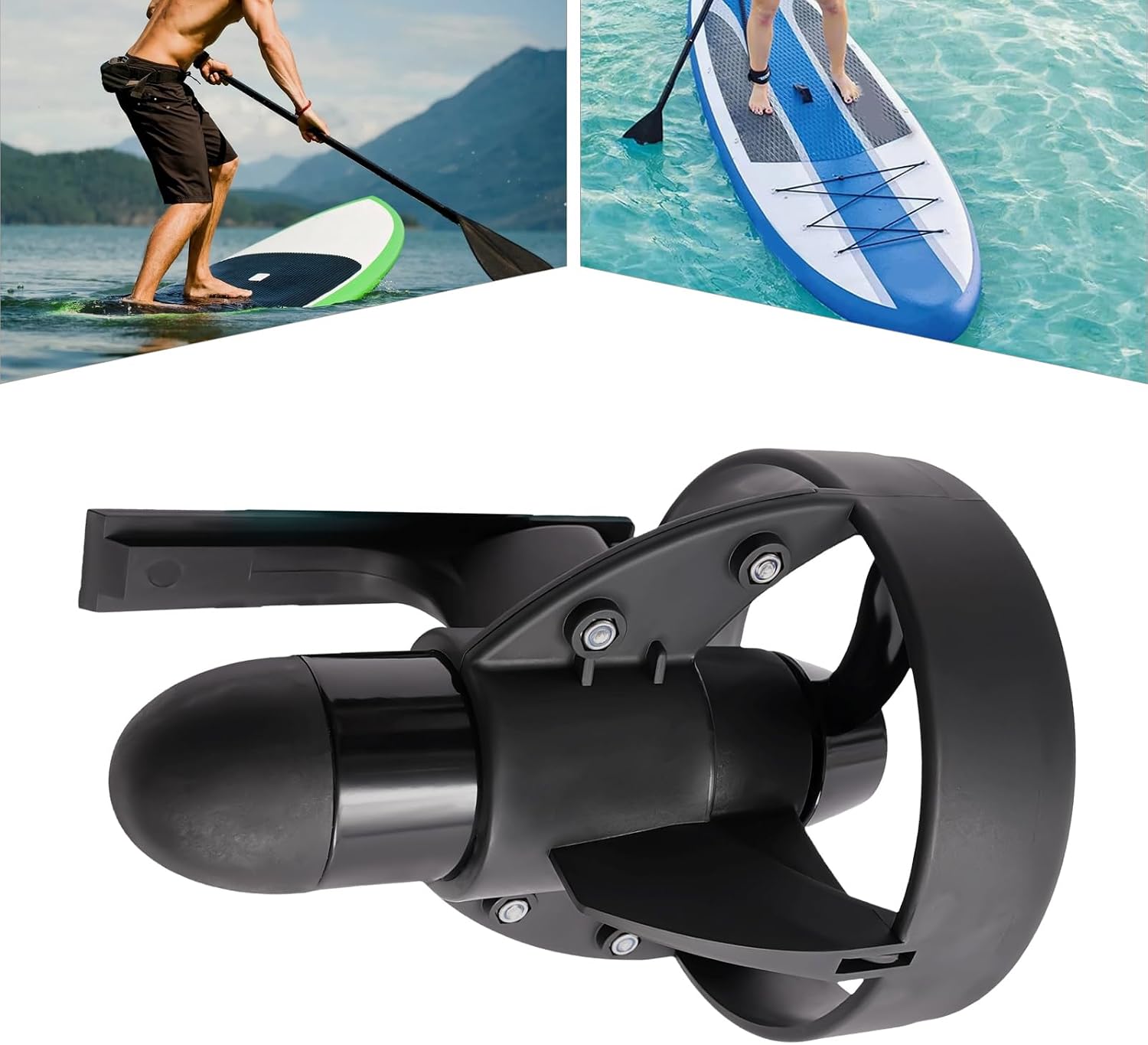 Underwater Thruster, 288W Underwater Scooter Electric Fin Stand Up Paddle Board 12V Sea Scooter Propulsion Motor for Surfboard, Fishing Board, Water Sports
