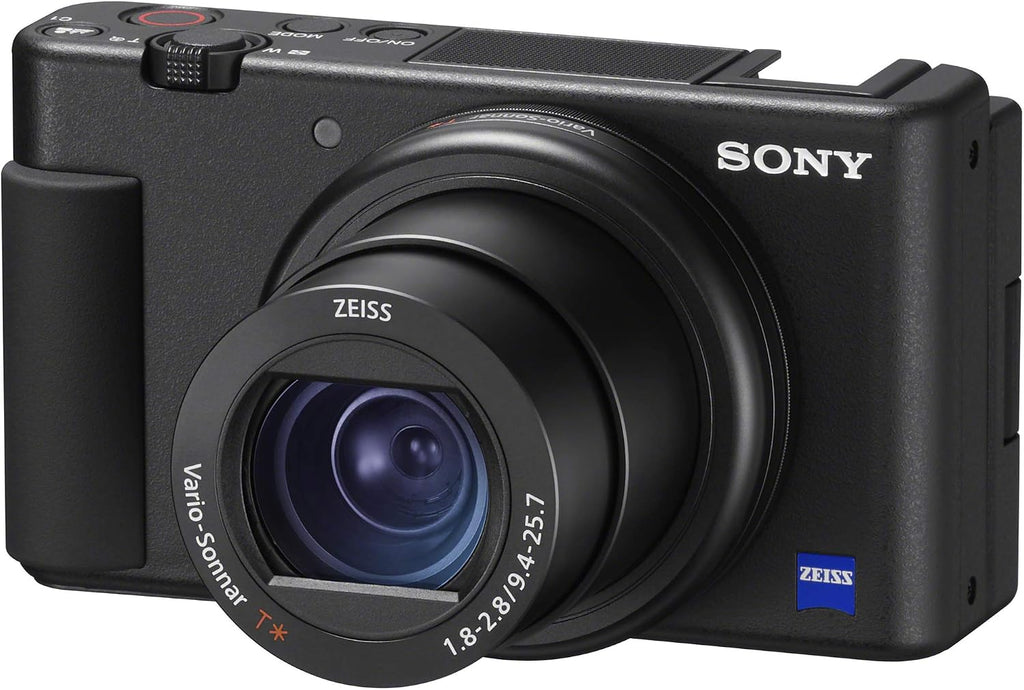 Sony ZV-1 Compact Digital Vlogging 4K Video Camera for Content Creators & Vloggers DCZV1/B | Official Sony USA Partner Model | Bundle with Deco Gear Case + Software Kit + 64GB Card + Compact Tripod
