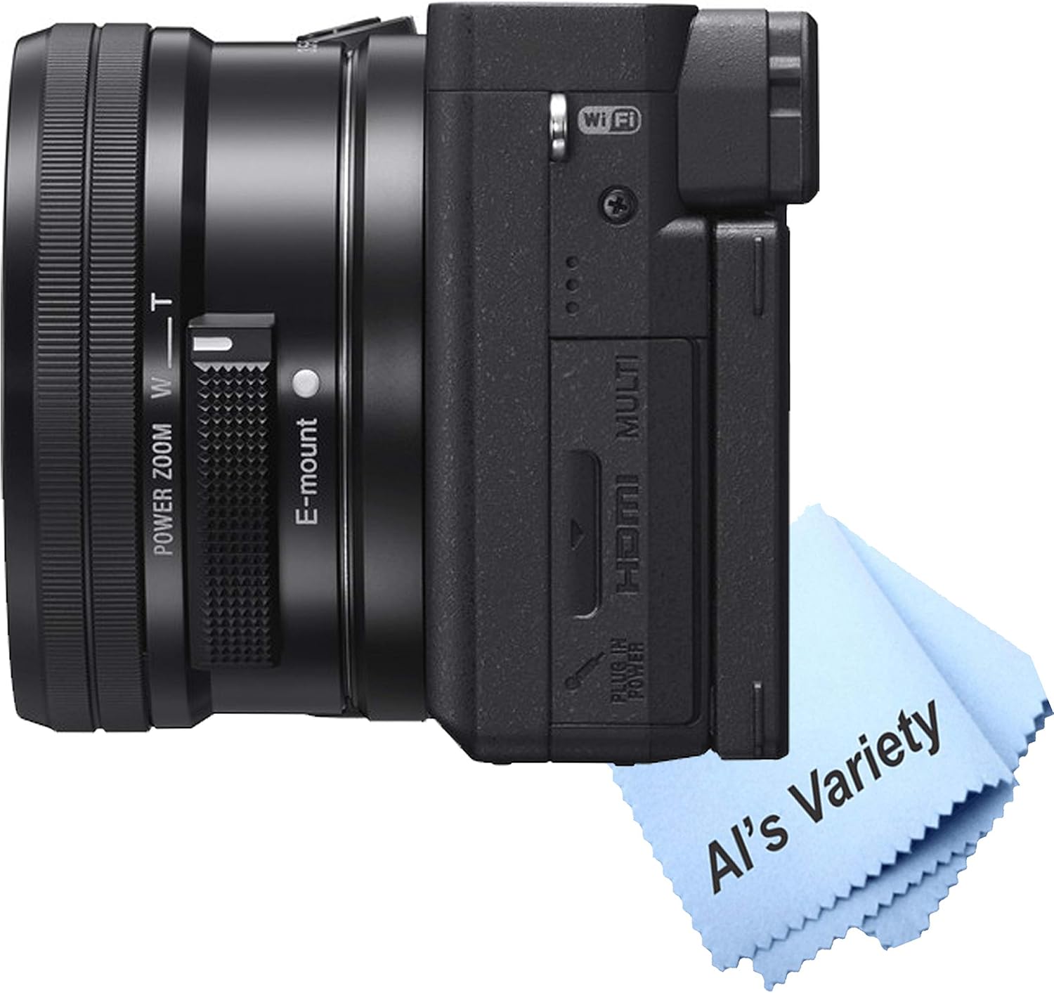 Sony a6400 Mirrorless Camera with 16-50mm Lens + 64GB Memory, Filters,Case, Tripod, Flash, and More (28pc Bundle) (Renewed), Black