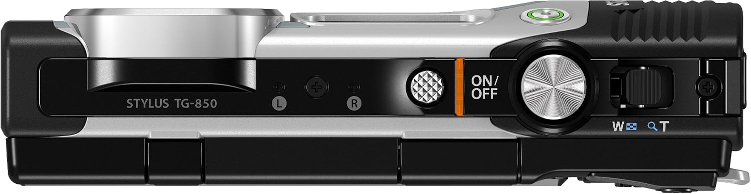 Olympus Stylus TG-850 IHS 16 MP Digital Camera (Black/Silver)