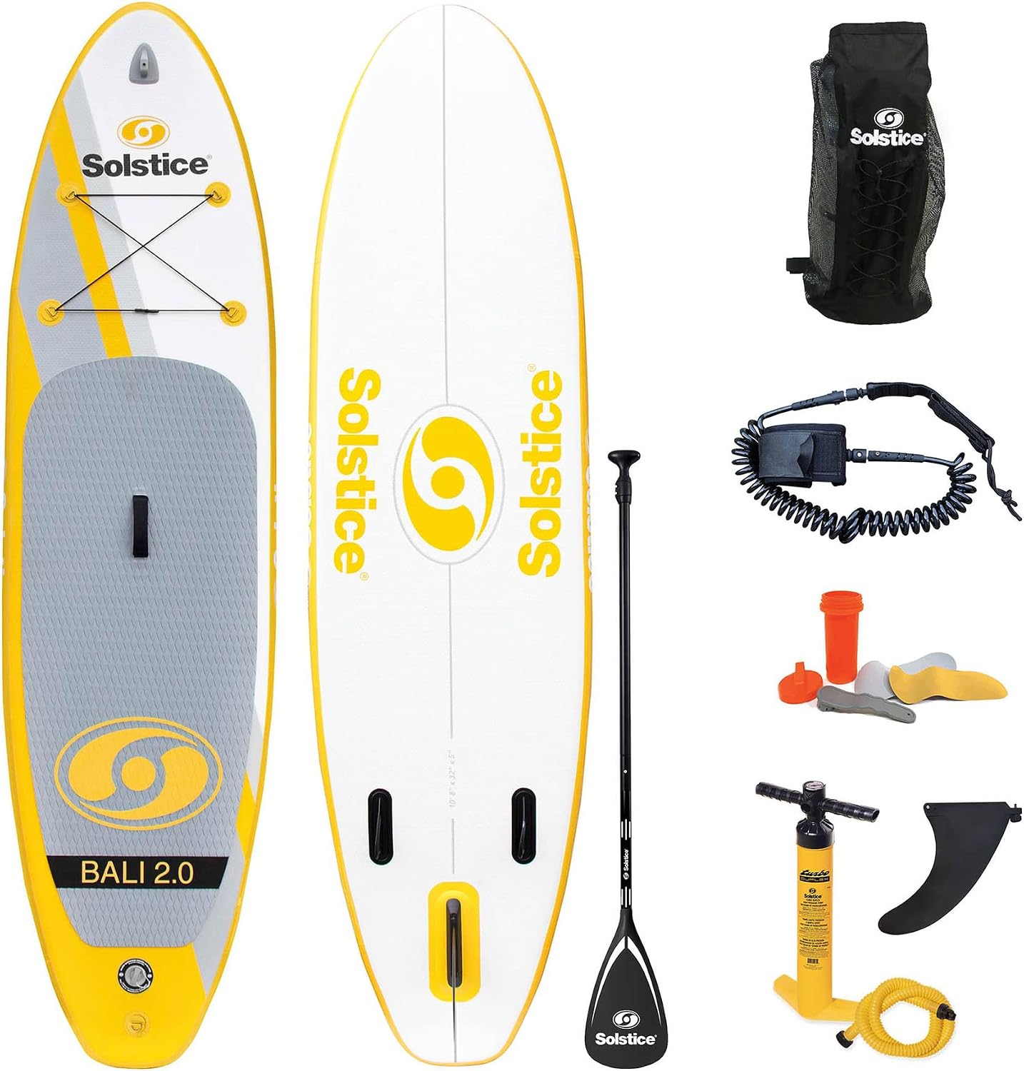 Solstice Watersports Bali 2.0 Inflatable Stand-Up Paddle Board Kit (10'6 x 32'' x 5'')