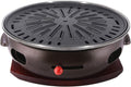 BBQ Barbeque Barbecue Grill, BBQ, Large Cast Iron Barbecue Meat Stove, Korean Household Charcoal Grill, Maifan Stone Baking Pan, Indoor Outdoor (Color : A)