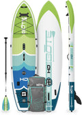 BOTE HD Aero Inflatable Stand Up Paddle Board MAGNEPod Compatible Blow Up iSUP with Paddle Travel Backpack Adults Kids Family Friendly 11 FT 6 in Size Multiple Colors
