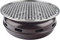 Portable BBQ Grill, Korean Smokeless Charcoal BBQ Grill Galvanized Sheet Maifan Stone 34.5x13cm for 6-8 People Multicolor(G)