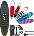 Bifanuo Inflatable Stand Up Paddle Board with SUP Accessories & Backpack. Paddle Boards for Adults. Non-Slip Deck, Wide Stance, Bottom Fin, Double Action Pump.