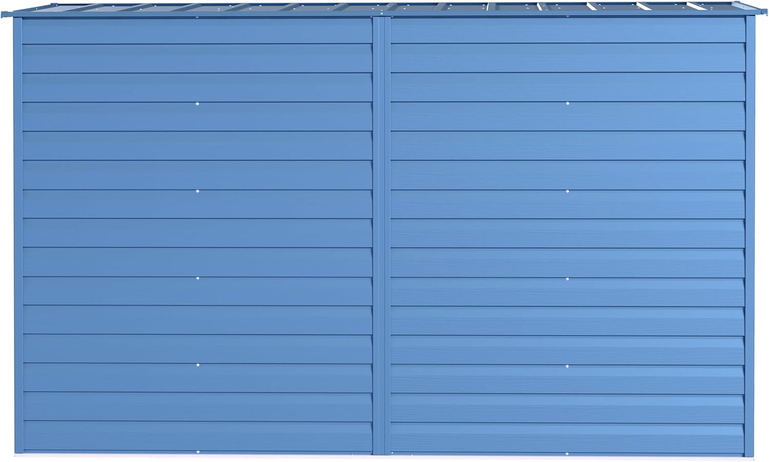 Arrow Select 10' x 4' Outdoor Lockable Steel Storage Shed Building, Blue Grey