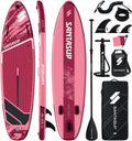 Inflatable Stand Up Paddle Board with SUP Accessories, Anti-Slip EVA Deck, 10'6'/11' Wide Stance Board, Sup Board for Adults & Youth of All Skill Levels Backpack