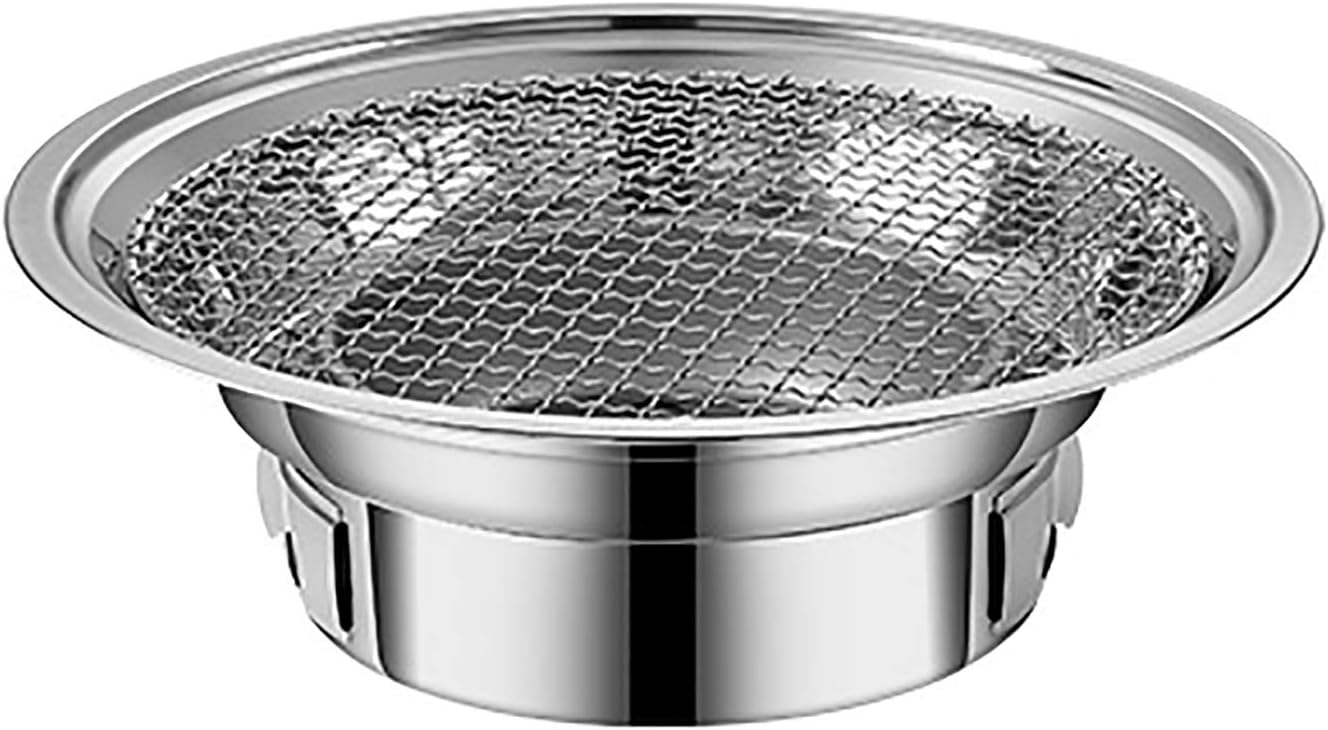 BBQ Barbeque Barbecue Grill, BBQ, Household Charcoal Smokeless Maifan Stone Baking Pan, Indoor and Outdoor Korean 6-8 People (Color : C, Size 40cm13.5cm), 40cm*13.5cm