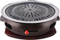BBQ Barbeque Barbecue Grill, BBQ, Large Cast Iron Barbecue Meat Stove, Korean Household Charcoal Grill, Maifan Stone Baking Pan, Indoor Outdoor (Color : A)