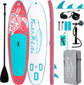 FEATH-R-LITE Inflatable Ultra-Light 10'×30''/10'6''×33'' Stand Up Paddle Board for All Skill Levels with Premium SUP Paddleboard Accessories,Non-Slip Comfort Deck for Youth & Adults