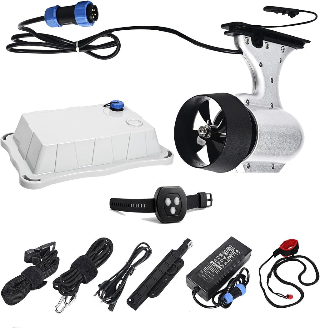 Electric Paddle Board Motor Fin, Motorized Paddleboard, Electric Paddleboard Motor, Kayak Motor, 4-Speed Remote Control, 6mph, Paradise Pad Underwater Thruster Efin