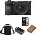 Sony Alpha a6700 APS-C Mirrorless Camera with E PZ 16-50mm f/3.5-5.6 OSS II Lens, Bundle with 128GB SD Card, Extra Battery, Shoulder Bag, Card Reader, Charger, Sony 1 Year Limited Warranty
