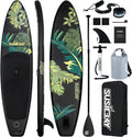 Inflatable Stand Up Paddle Board, 11ft 10'6' Paddle Board for Adults & Youth, Durable SUP Accessories with Non-Slip Deck, Dual Hand Pump,10L Dry Bag,108L Backpack