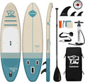 TIGERXBANG 11'6'/11'/10' Inflatable Paddle Board with Complete Accessories, Versatile Premium Paddle Boards for Adults/Youth, Stand Up Paddle Board Polar/Wave/Sunny Wave Collection