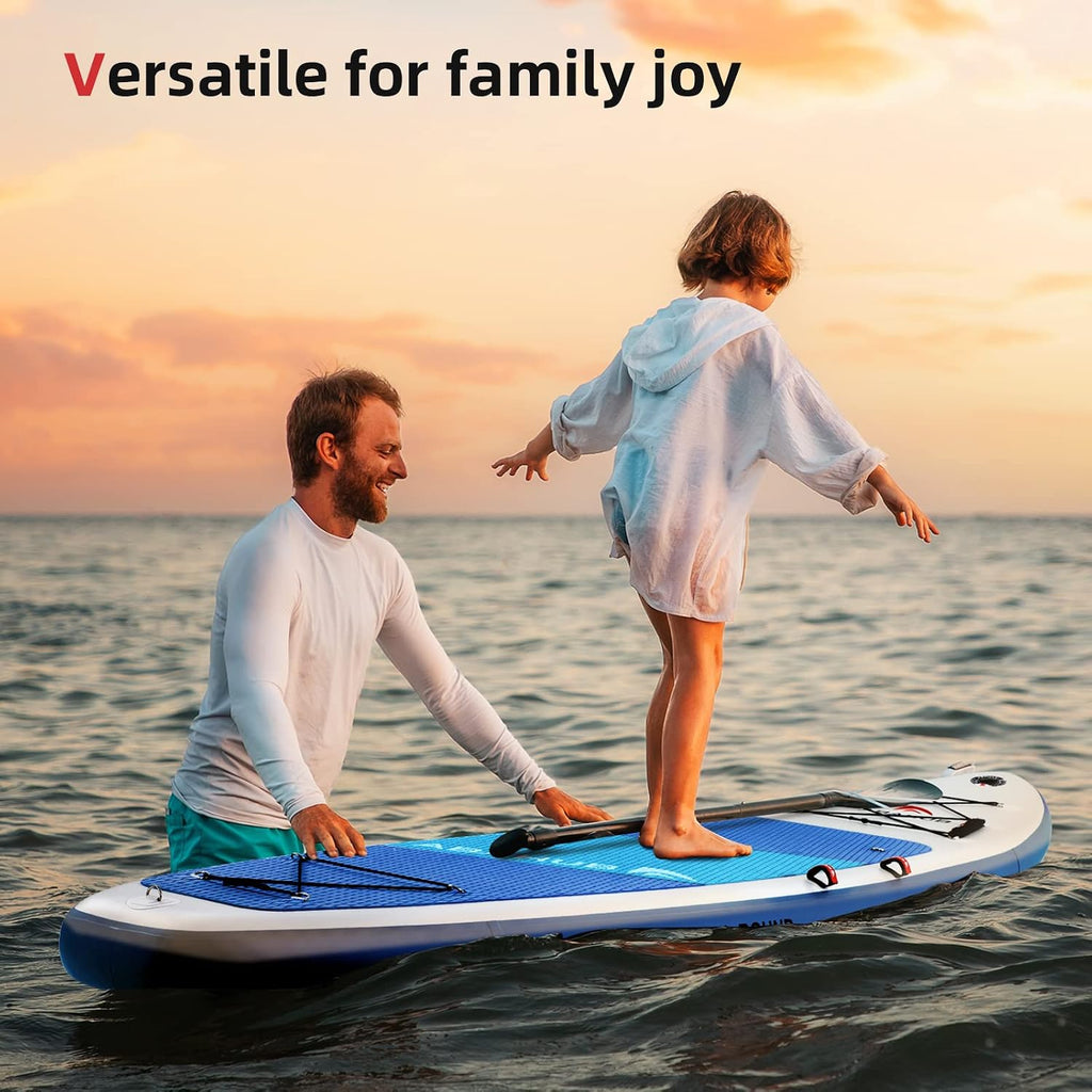 Abahub Inflatable SUP, Wide 10'6' x 31'/34' iSUP, Standup Paddleboard with Adjustable SUP Kayak Paddle, for Yoga, Paddle Board, Kayaking, Surf, Canoe, Fishing