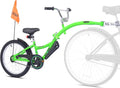 KaZAM Co-Pilot Bike Trailer - 20 Inch Bike Trailer with Adjustable BMX Stem and Handlebar - Lightweight Aluminum Frame and Padded Saddle for Cycling - Perfect for Family Rides