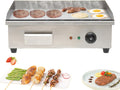 22' Commercial Electric Griddle Countertop Flat Top Griddle Stainless Steel Hibachi Teppanyaki Grill BBQ Plate 122-572℉ Adjustable Temp Control for Restaurant Kitchen,110V (3000W)