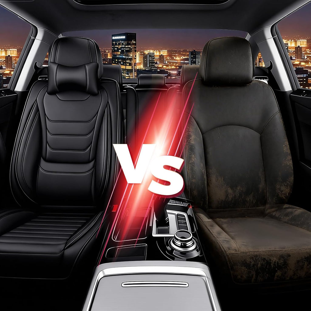 JWLK Seat Covers for Buick Envision 2016-2026, Family Seat Covers for Cars, Non-Slip, Airbag Compatible Vehicle Cushion, Waterproof & Easy-Clean(Luxury 5 Seats, Black)