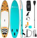 Goplus Inflatable Stand up Paddle Board, 10'/10.5'/11' SUP 6' Thick with Premium Accessories, Adjustable Aluminum Paddle, Leash, Carry Bag, Hand Pump, Removable Fin, ISUP for Adults