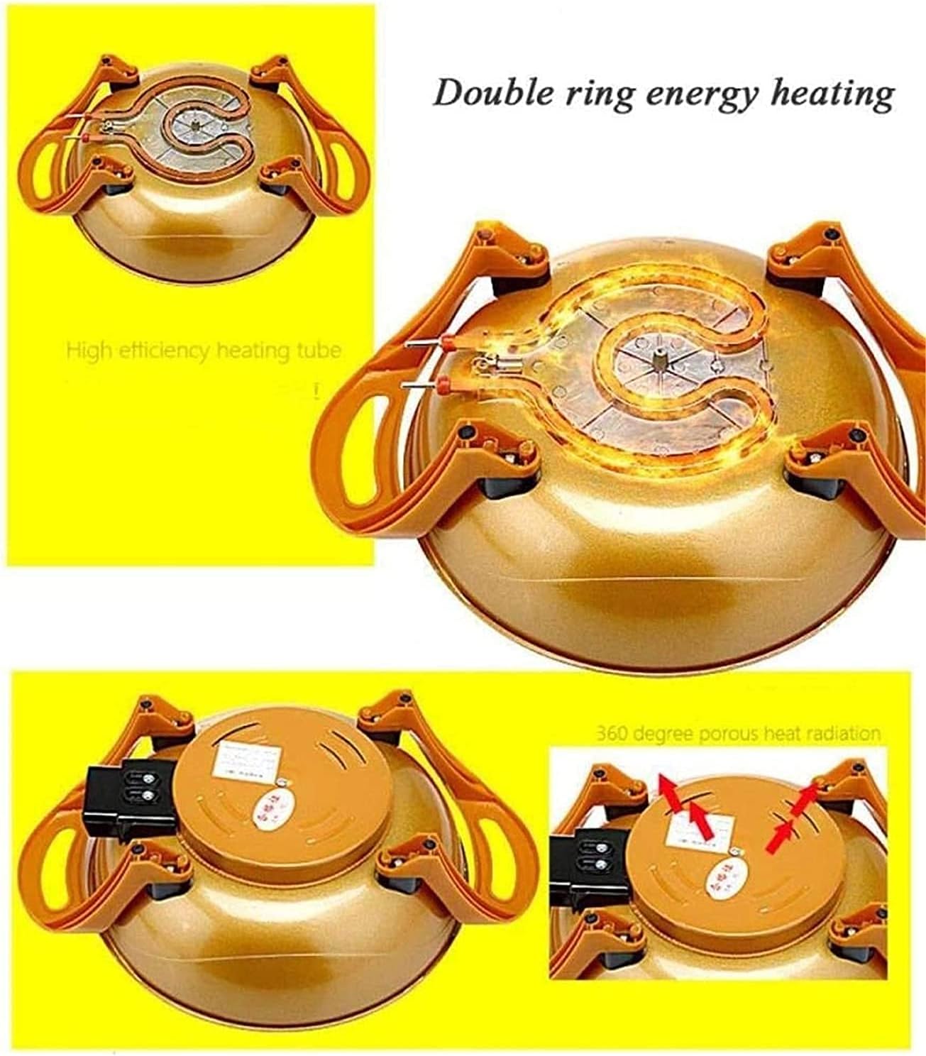 Indoor Korean Barbecue Grill BBQ Grill and Hot Pot,Multi-Function Barbecue Hot Pot Double Pot Electric Grill Home Electric Baking Tray Korean Style Dual Control [Energy Class A] 1350W,Portable N