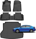 for Hyundai Elantra Floor Mats 2017-2020,Car Mats for Hyundai Elantra All Weather Floor Mats Cargo Floor Liner Accessories 2017-2020