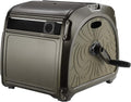 Giraffe Tools SW5 Metal Hose Reel Box, Heavy Duty Garden Hose Storage Reel Hideaway, Crank Handle, 150ft 5/8' Hose Capacity, Green