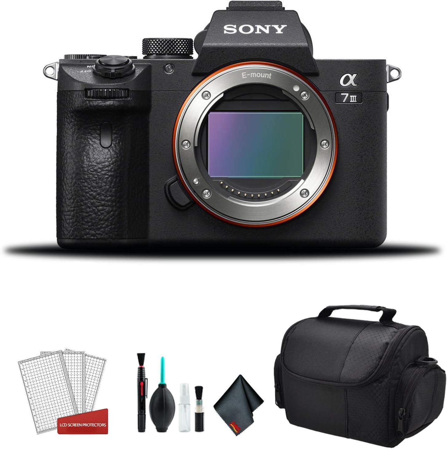 Sony Alpha a7 III Full Frame Mirrorless Digital Camera (Body Only) ILCE7M3/B - Bundle Kit (Renewed)