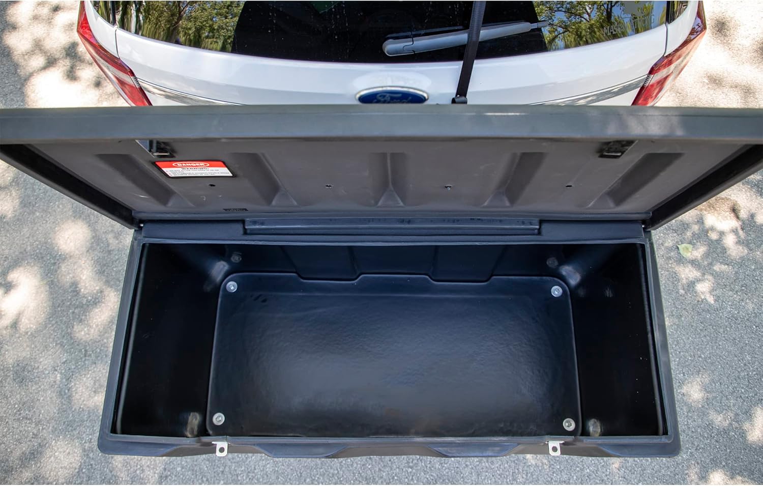 Buyers Products 1707020 Poly Hitch Mounted Cargo Carrier, 23x51x26, Includes Polyethylene Chest, Steel Frame, 5/8in. Hitch Pin, Waterproof Truck Bed Storage & Tool Box, Fits 2 in Receiver, Made in USA
