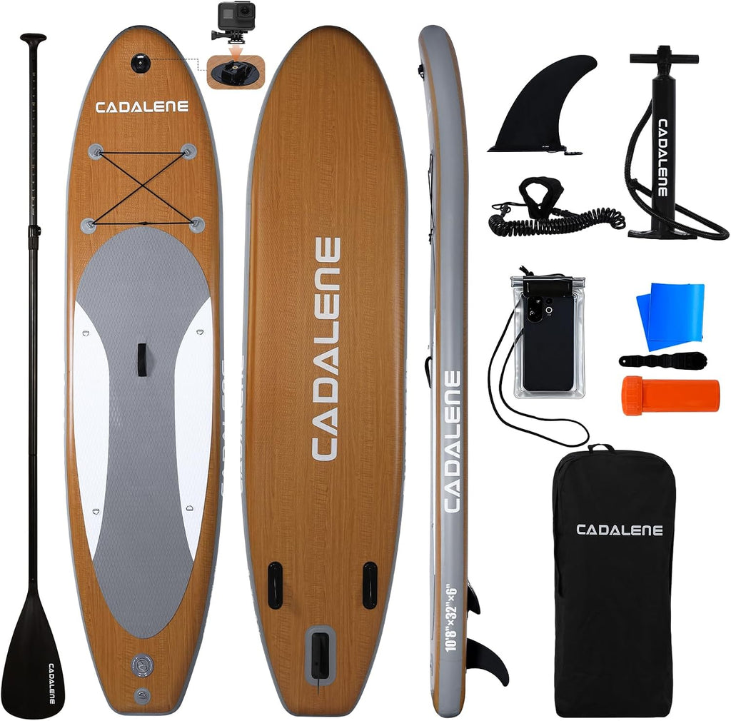 Inflatable Stand Up Paddle Board with SUP Accessories, Anti-Slip EVA Deck, Family-Friendly SUP Boards for Adults & Youth of All Skill Levels, Versatile Yoga Paddle Board