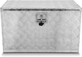 DNA MOTORING Truck Tool Box Lockable Storage Box, Truck Bed Tool Box Truck Bed Organizer Aluminum Truck Tool Boxes for Bed of Truck, w/Lock & Keys, 31.5'L X 19'D X 19'H Silver, TBOX-T5-014-ALU