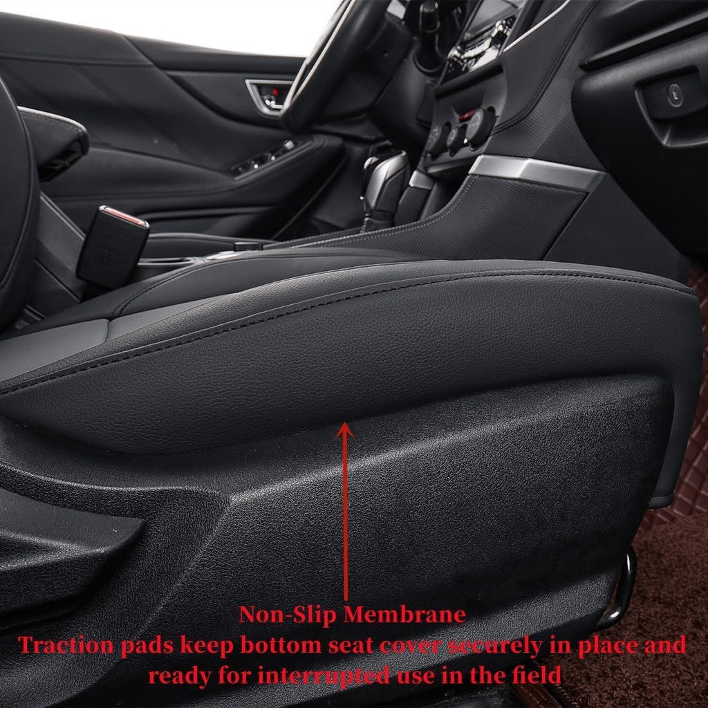 coverdream Tucson Car Seat Covers Custom Fit for 2022-2024 2025 Hyundai Tucson Hybrid & PHEV (Blue,SEL,Limited),Full Coverage Waterproof Leather Seat Protector(Full Set,Black/Gray)