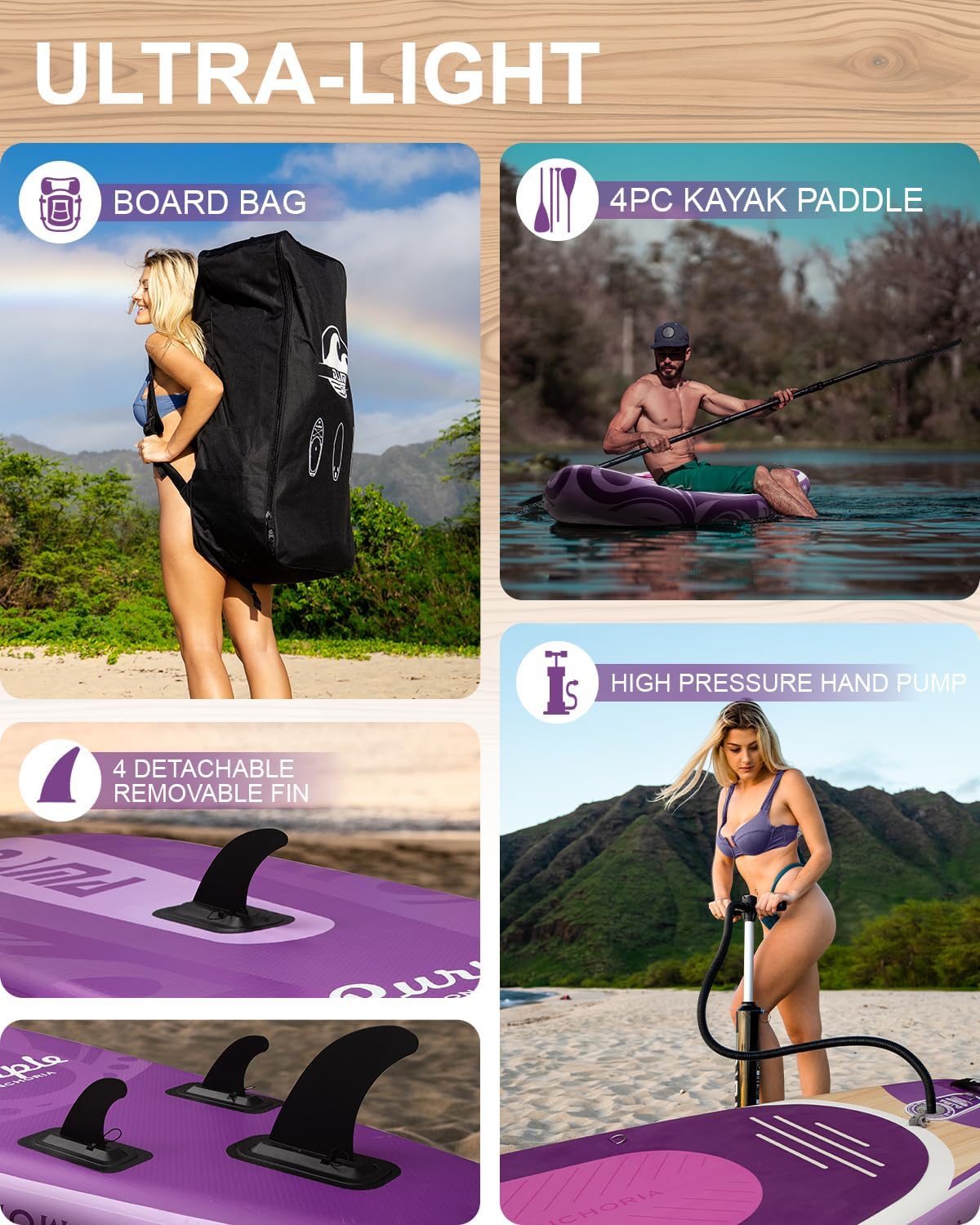 DAMA 11'*34'*6' Stand Up Paddle Board, Inflatable Paddle Board,Inflatable Paddle Boards for Adults w/a Wide, Smooth and Non Slip Deck, Versatile Styles, Suitable for Adults