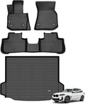 ANBINGO® Floor Mats & Cargo Liner for BMW X3 2018-2024, sDrive30i/ xDrive30i / xDrive30e / M40i / M Base/M Competition, All Weather Waterproof Car Mats TPE Heavy Duty Automotive, Full Set-Black