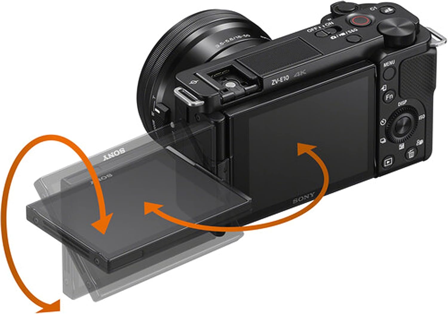 Sony ZV-E10 Mirrorless Camera with 16-50mm Lens, 128GB Extreem Speed Memory,.43 Wide Angle & 2X Lenses, Case. Tripod, Filters, Hood, Grip,Spare Battery & Charger, Editing Software Kit -Deluxe Bundle
