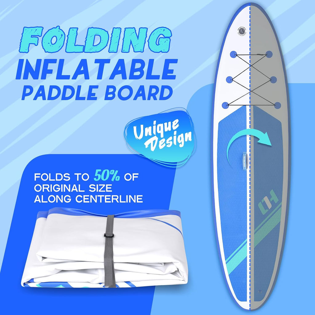 Inflatable Paddle Board 11'6/10'6 Paddle Board - All-Around SUP Board for Adults & Beginners, Stand Up Paddle Board with Complete Accessory Kit for Lake, River, Ocean