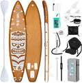 FunWater 8'/10'/10'6'/11'6' Inflatable Stand Up Paddle Board with Premium SUP Paddleboard Accessories, Wide Stable Anti-Slip EVA Deck,Paddle Boards for Adults & Youth of All Skill Levels