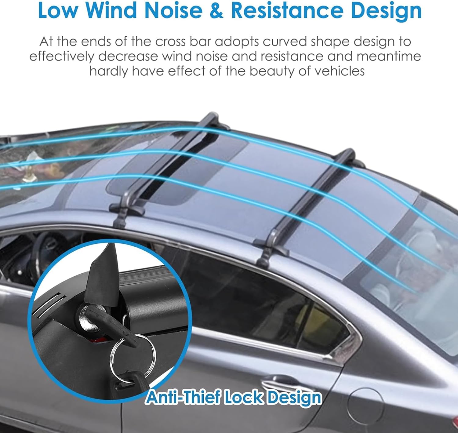 Roof Rack Cross Bars for Palisade SE SEL XRT Limited 2019-2025, Aluminum Car Cross Bar Luggage Rack with Adjustable Window Frame & Anti-Theft Design, 165LBS Max Load