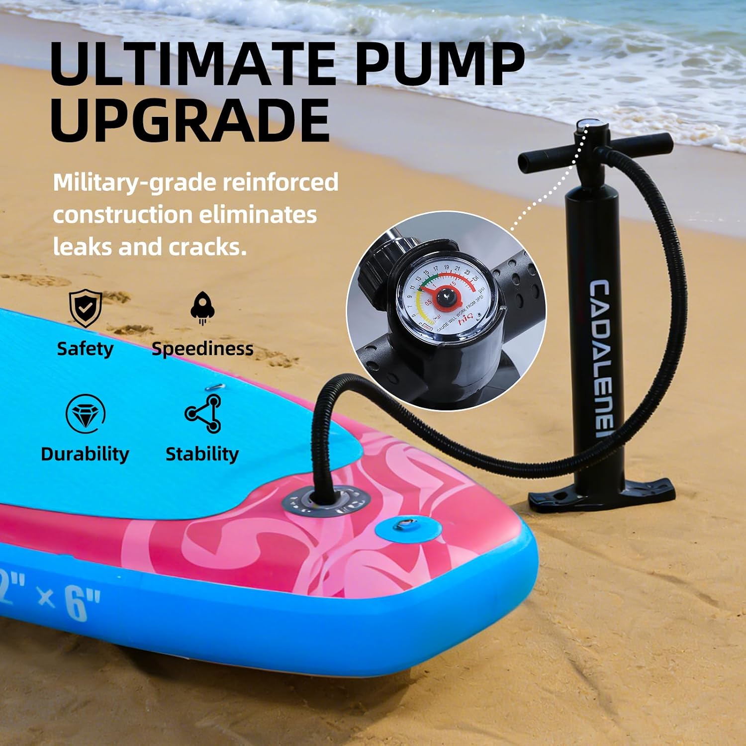 Inflatable Stand Up Paddle Board with SUP Accessories, Anti-Slip EVA Deck, Family-Friendly SUP Boards for Adults & Youth of All Skill Levels, Versatile Yoga Paddle Board
