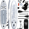 TIGERXBANG 11'6'/11'/10' Inflatable Paddle Board with Complete Accessories, Versatile Premium Paddle Boards for Adults/Youth, Stand Up Paddle Board Polar/Wave/Sunny Wave Collection