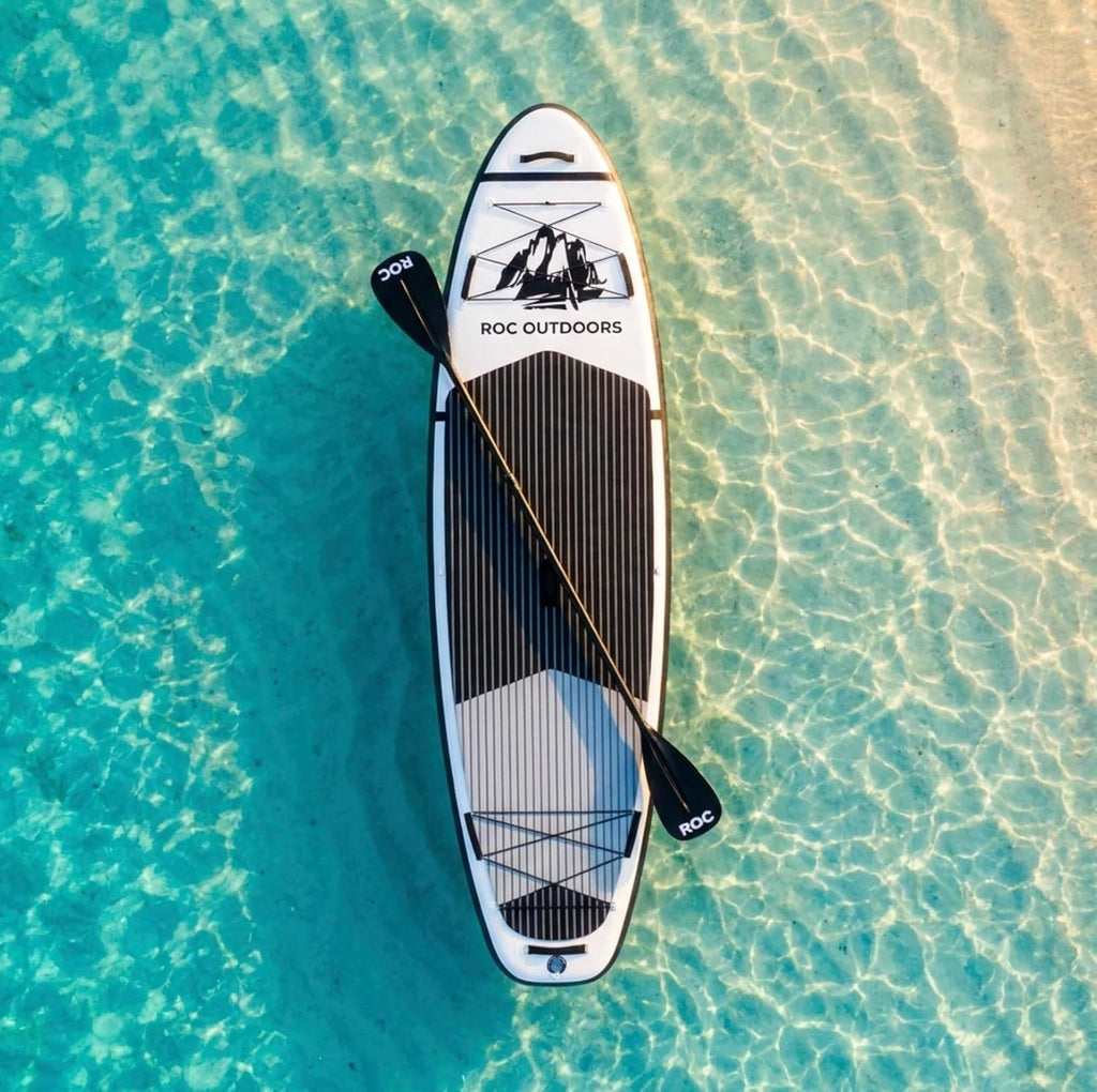 Roc Inflatable Stand Up Paddle Board 10' 6' with Premium SUP Paddle Board Accessories, Wide Stable Design, Non-Slip Comfort Deck for Youth & Adults