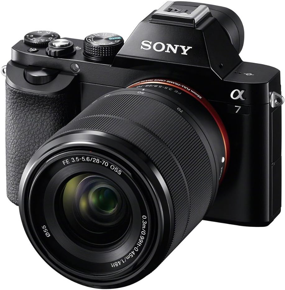 Sony a7 Full-Frame Interchangeable Digital Lens Camera with 28-70mm Lens, Black