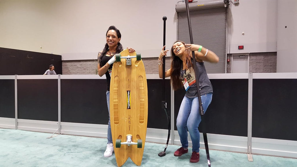 2.0 Land Paddle (Performance Land Paddle Longboard/Skateboad Push stik Core Fitness) Longboarding/Skateboarding/Fitness/Balance/Crossfit/sup on Land
